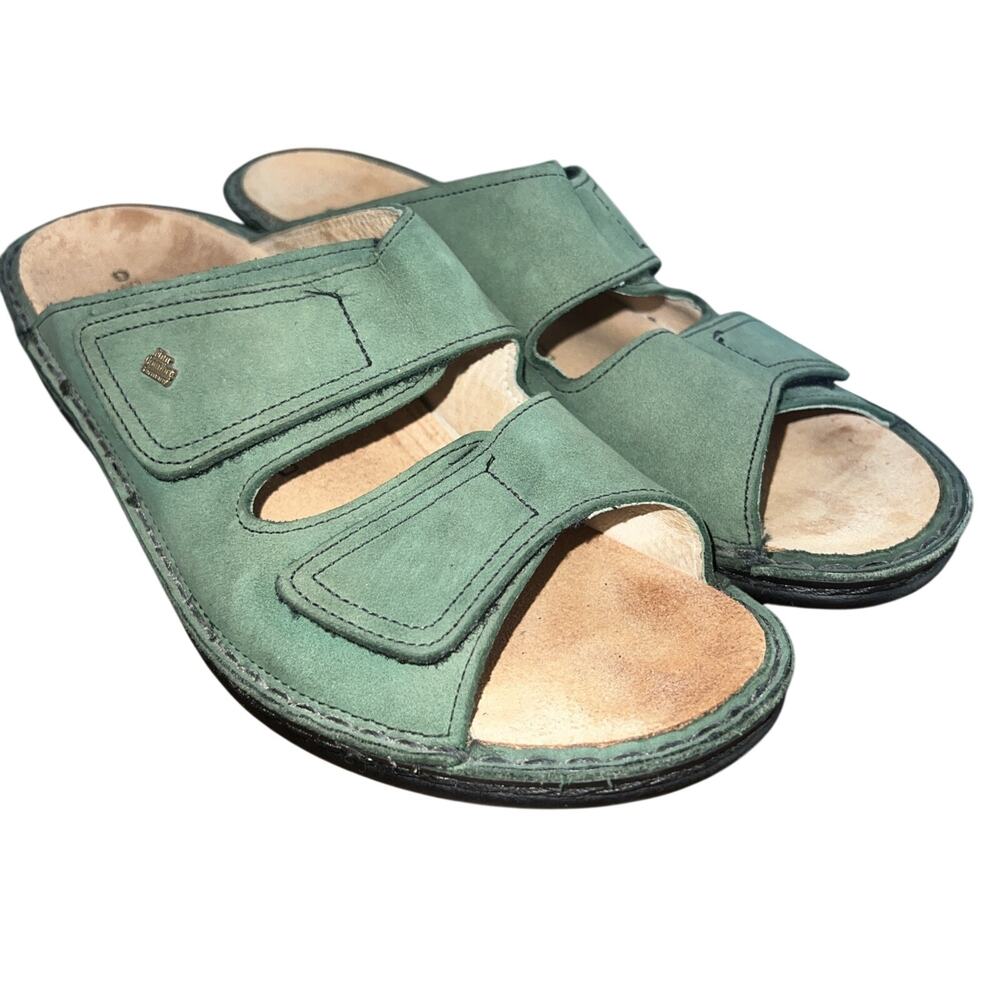 Finn Comfort Sandal Women’s Size EU Sz 40/USA 9D Leather Hk N Lip Double Strap
